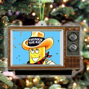 TV Set Retro HostessTwinkie The Kid Christmas Tree Holiday Ornament NEW